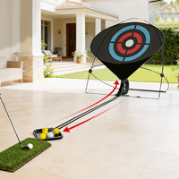 Filet d'entraînement portable pour la pratique du swing de golf en extérieur