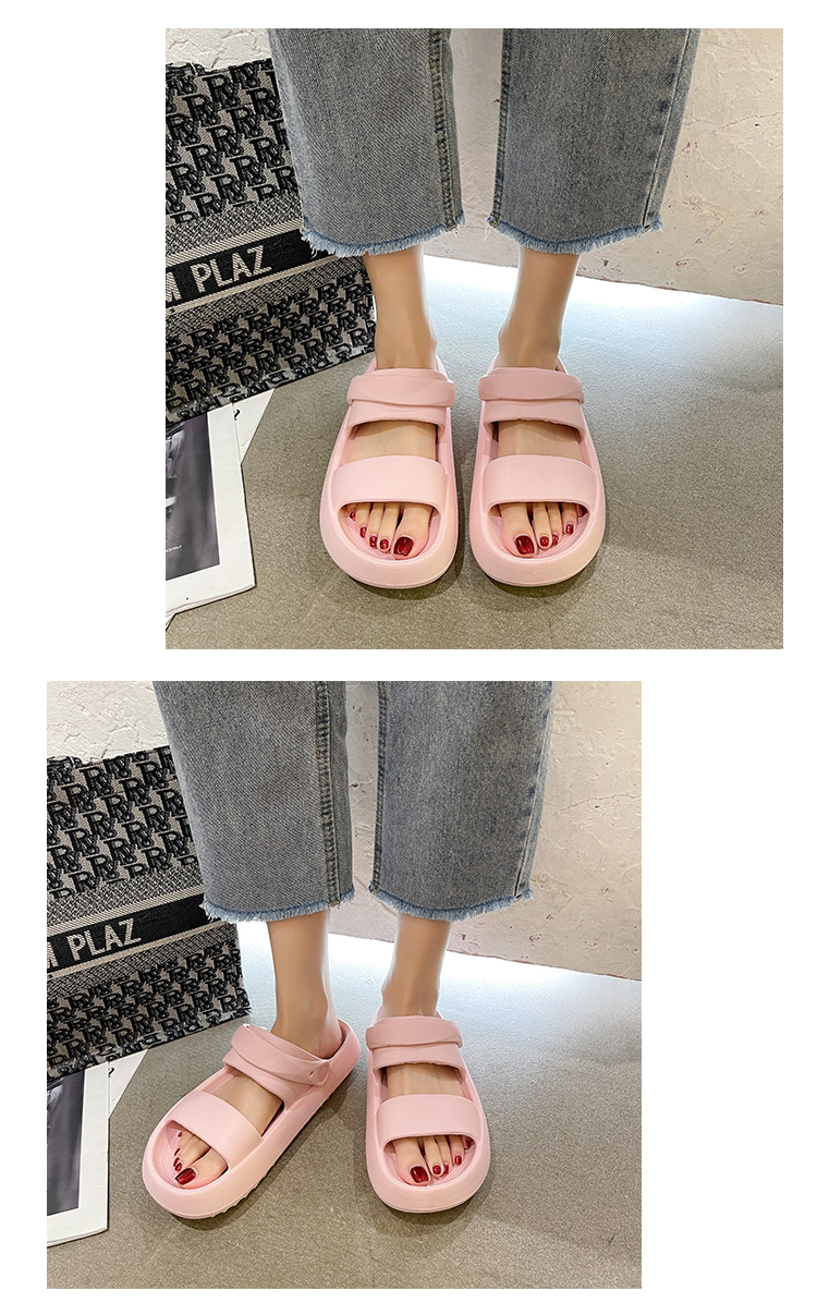 Platform Slides Slippers Home Sandals EVA Summer Men Women Casual Beach Shoes