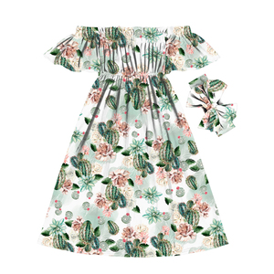 Vestidos Largos para Niñas con Diseños de Frutas, Vestidos de Fiesta para Niñas, Vestido de Playa con Hombros Descubiertos para Adolescentes - Product Image 5