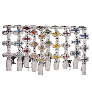 Luxury Color Moissanite Hip Hop Jewelry 5 Style 925 Silver GRA Certified Unisex Cuban Link <b>Bracelet</b> Passes Diamond Tester - Product Image 1