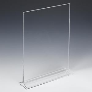 T Shape Double Sided <span class=keywords><strong>Acrylic</strong></span> Đăng Chủ Nhựa Tờ Rơi Hiển Thị Đứng - Product Image 2