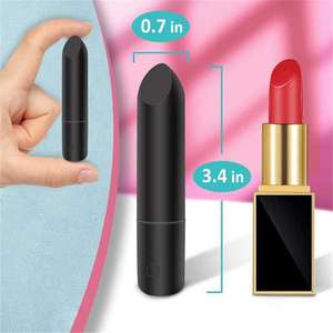 USB wiederauf ladbarer Mini Av Vibrator 3 Typ Zauberstab Massage gerät Power Gummi Bullet Vibrator für Frauen - Product Image 4