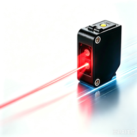 Sensor Óptico Normalmente Abierto PNP IP67 12-24V DC, Sensor Fotoeléctrico de Reflexión Difusa de 5-100mm con Certificación CE RoHS
