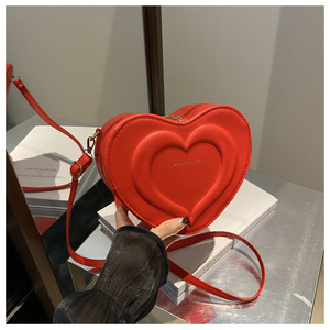 Borsa a Tracolla in Pelle PU con Chiusura a Zip a Forma di Cuore, Design Personalizzato, Nuovo Stile 2025 - Product Image 3