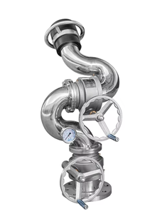 Canon à eau en acier inoxydable avec manomètre et buse réglable pour la pulvérisation de mousse à haute pression - Product Image 4
