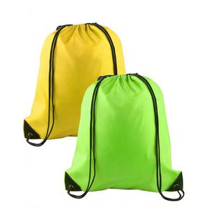 Custom Logo Waterproof 210D Polyester <b>Backpack</b> Portable Large Capacity <b>Drawstring</b> Sports Gym Bag - Product Image 3