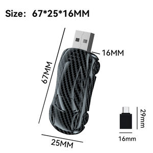 2 in 1 Wireless CarPlay & Android Auto <b>Adapter</b> USB / <b>Type</b>-<b>C</b> Port Wireless <b>Adapter</b> for iOS 10+ / Android 11+ - Product Image 2