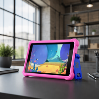 Tablet PC Anak Qunyico Y7K-P7 Pink Kartun Lucu Layar 7 Inci Android, Daya Tahan Baterai Lama, Hadiah Anak