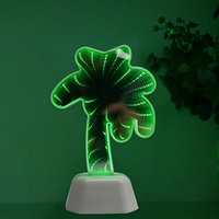 Enseigne lumineuse de table personnalisée à LED en forme de cocotier Néon en PVC avec interrupteur de commande