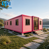 Maison Préfabriquée Prête à Habiter de Chine, 20 pieds, 40 pieds, 3 Chambres, Maison Mobile Pliable, Bâtiment Modulaire en Acier Conteneurisé