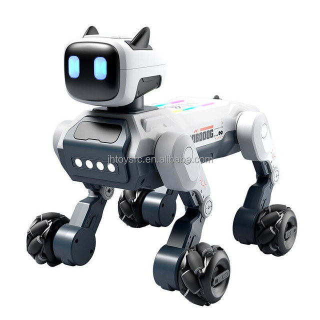 Eight-Wheel Intelligent AI Smart Robot Dog With Voice Control Gesture Sensing Programmable Educational Bionic Toy RC Robot Dog