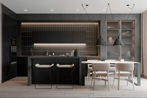 Nuevo apartamento de laca de puerta de hardware de panel cajón el plato del Gabinete de cocina - Product Image 3