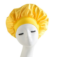 Bonnet de Douche et de Nuit Grande Taille pour Femmes, en Soie Satinée Double Couche, Ultra-Élastique, avec Logo Personnalisé