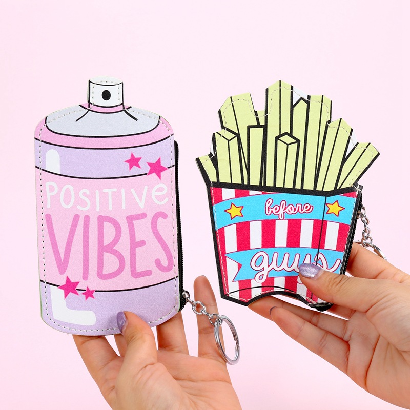 Seaygift симпатичный мультяшный женский кошелек для монет мороженого из искусственной кожи маленькая сумка для хранения мини ключей водонепроницаемый кошелек для девочек кошелек для детей