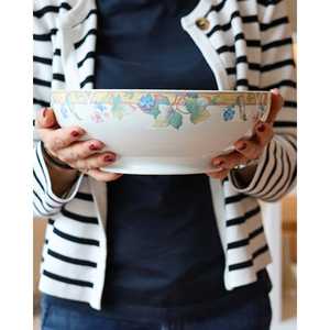 Servizio di Piatti Completo Richard Ginori Empire da 12 Pezzi con Decorazione Floreale Pastello e Vassoi di Servizio - Product Image 2