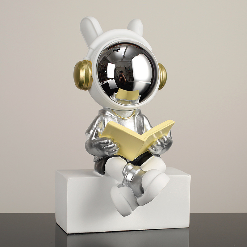 Silver-haired erudite astronaut