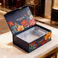 Boîte cadeau en carton magnétique pliable |   Emballage en papier personnalisé avec logo pour l'artisanat et les cadeaux |   Boîte de luxe avec revêtement UV en gros
