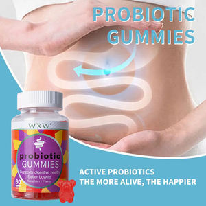 Venta de fábrica Gomitas probióticas confiables Salud digestiva Salud intestinal Caramelo Delgado Vitamina Colágeno Gummy - Product Image 6