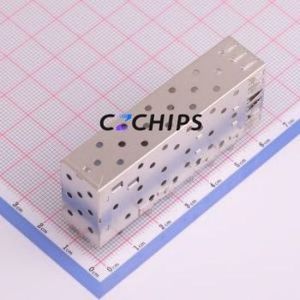 AE90A1104105 Optical Module Connector Through hole Component (THT) Connector Case (Cage) SFP 2 Internal External Light Guide - Product Image 2