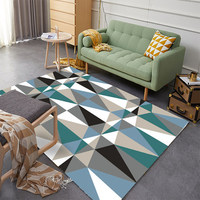 MASCHINE GEMACHT Polyester Geometric Pattern Blanket Teppiche mit großem Boden Rutsch fester Wohnzimmer teppich
