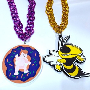 Personalizado equipos deportivos Logo fútbol béisbol Superfan Fanfave Cadena de gran tamaño 3D <span class=keywords><strong>EVA</strong></span> espuma Fan cadena collar - Product Image 2