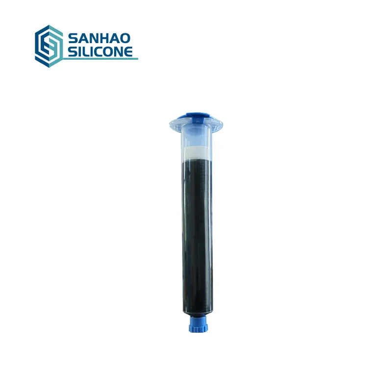 Sanhao Công Nghiệp Kim keo nhỏ chi nhánh Silicone OEM linqu nhanh chóng làm khô thành phần duy nhất màu đen 50ml Silicone sealant giá