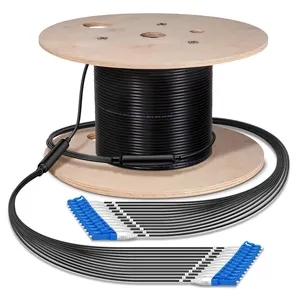 Cabos de fibra óptica para porta-malas, fibra óptica, cabos de queda, único modo, pré-terminado, cabo de remendo de fibra externo