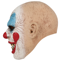 Masque de clown effrayant en latex de caoutchouc, prix d'usine Nicro, costumes de fête cosplay, masques d'Halloween réalistes en 3D, masques complets pour le visage