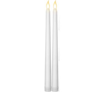 <b>Battery</b> <b>Operated</b> Flickering Flameless Taper Candles Faux LED Lights for Christmas Halloween Birthday Wedding Party Diwali - Product Image 1