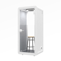 Cabine insonorisée pour exposition, cabine téléphonique silencieuse, pod téléphonique pour conversations avec flux d'air, cabine individuelle CE