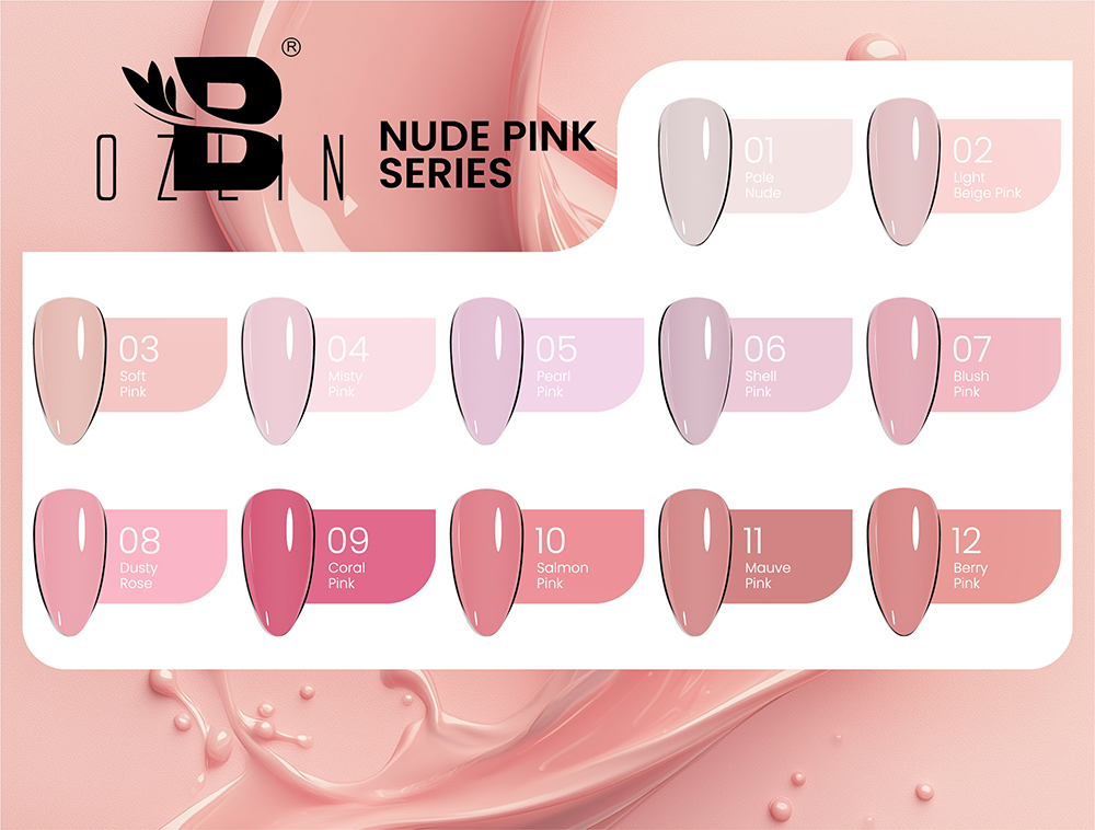 Échantillon gratuit de 6 pièces - Série rose nue