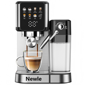 Nuova Macchina da Caffè Elettrica Semiautomatica Programmabile in Acciaio Inox con Sistema di Acqua Calda, 20 <span class=keywords><strong>Bar</strong></span> - Product Image 4