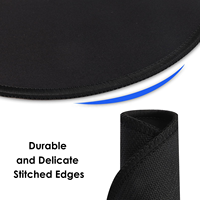 Tapis de souris personnalisés à bords cousus en gros, tapis de souris rond pour jeux sur PC, ordinateur portable, accessoires de jeu de bureau