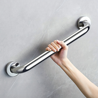 Barre d'appui de sécurité OEM en acier inoxydable poli miroir 32/38 mm pour salle de bain, sans obstacle, pour douche d'hôpital