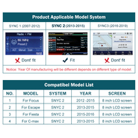 Road Top Android Auto Interface Mirror Link AirPlay Wireless CarPlay Interface Box pour Ford Focus Escape Fiesta C-max