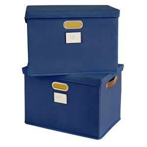 2 sacs <span class=keywords><strong>de</strong></span> rangement pliables en tissu, écologiques, compressibles <span class=keywords><strong>sous</strong></span> <span class=keywords><strong>vide</strong></span>, empilables, grande capacité, pour vêtements et armoire - Product Image 5