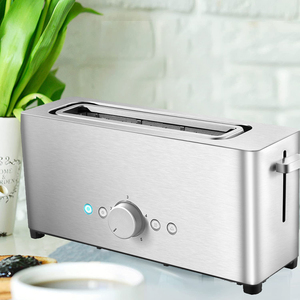 Mẫu Miễn Phí Máy Nướng Bánh Mỳ INOX Basic A Khay Có Thể Tháo Rời Máy Nướng Bánh Mỳ <span class=keywords><strong>2</strong></span> Lát Đường Dài Homelife - Product Image 3