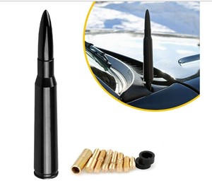 Antenna a Proiettile in Alluminio NERO 50 <span class=keywords><strong>CAL</strong></span> 30 Ohm Modello JXOP023 per CHEVROLET SILVERADO 1500/2500/3500/GMC SIERRA - Product Image 5