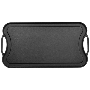 Горячая распродажа, тарелка для готовки, предварительно приправленная чугунная сковорода для гриля, реверсивная прямоугольная решетка для гриля для плиты - Product Image 6