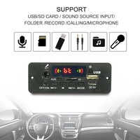 MP3 Çalar Mikrofon Kartı 3.7V 2x5W Taşınabilir Hoparlör Amplifikatör Güç MP3 Modülü