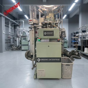 Machine à tricoter circulaire multifonction automatique informatisée Jacquard monocylindre pour chaussettes plates et éponge, avec moteur - Product Image 1