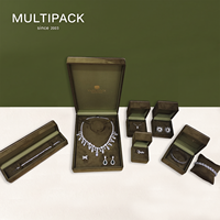 Ensemble de boîtes à bijoux en velours de qualité supérieure, emballage de luxe pour bagues, colliers, bracelets, présentation élégante pour cadeau, design durable