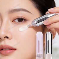 Nouvelle bouteille pulvérisateur à pompe sans BPA de 15 ml pour liquides cosmétiques, sérum, crème pour les yeux, cylindre seringue, distributeur d'huile de maquillage