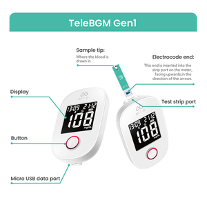 TRANSTEK Casa Bluetooth Médico Inteligente Monitor De Açúcar Sanguínea Bloodglucosemeter Monitoramento Medição Dispositivo De Teste com Tira De Teste
