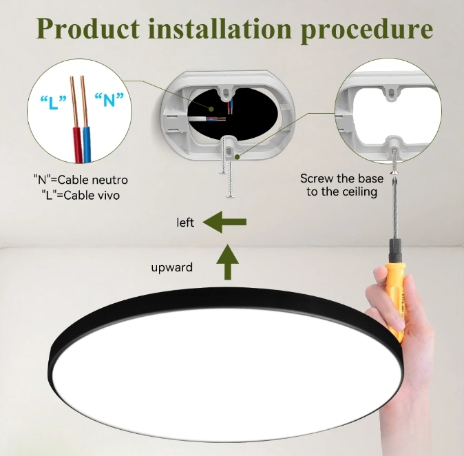 18W 24W 30W 40W 72W Morden IP44 Lamp Pop Led Celling Waterproof Spot Led Ceiling Light Living Room Led Panel Ceiling Light · image 6