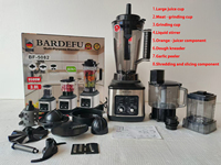 Moteur en cuivre pur OEM/ODM, appareils de cuisine 4L 8 en 1, mixeur commercial, centrifugeuse, robot culinaire, blender robuste