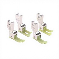 Machine à coudre plate industrielle Golden Silk Rabbit TCR1/16 & TCR1/32 avec pied presseur en plastique haute et basse pression 0.1 pour surpiqûre