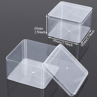 Boîte en acrylique SUNSHING Tiramisu avec couvercle, petits contenants à dessert, emballage en plastique pour pâtisserie, boîte transparente pour cupcakes, boîte à dragées pour mariage