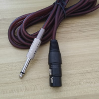 Câble audio XLR et RCA de haute qualité 2m pour microphone, amplificateur de guitare, haut-parleur, moniteur, projecteur, 6,35 mm mâle-femelle PVC