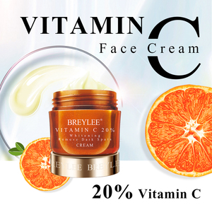 Crème hydratante éclaircissante à la vitamine C organique BREYLEE pour éliminer les taches brunes et prendre soin de la peau du visage - Product Image 2